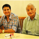 Tushar Dalal with Radio Jockey Dhvanit